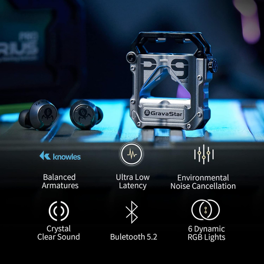Gravastar Sirius Pro P9 TWS Earbuds - Neon Green